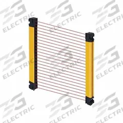 OMRON Safety Light Curtain: 24V DC, 199 Beams, 10 mm Spacing, 1,200 mm Protected Ht, M12 (MPN F3SG4SRA120014). Key specifications — Auxiliary Contact Rating: 100 mA @ 24V DC; Type of Light: 870 nm IR LED; DC Voltage Rating: 24V DC; Brand: OMRON; Receiver Electrical Connection: M12; Transmitter Electrical Connection: M12; AC Voltage Rating: Not Rated; Safety Output Ratings: 300 mA @ 24V DC.
