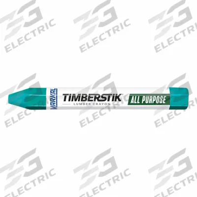MARKAL Marking Crayon: Clay, Soft, Paper, Green, -20°F to 150°F, Green - Wax Lumber Crayons