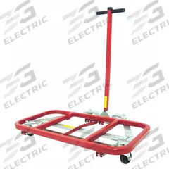 DAYTON Furniture Dolly: 600 lb, Black/Red/Silver, 35 in H x 46 in W x 23 in D, (4) Swivel (MPN 30E991). Key specifications — Color: Silver; Caster/Wheel Configuration: (4) Swivel; Brand: DAYTON; Caster Wheel/Tread Material: Rubber.