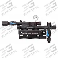 PENTAIR/EVERPURE Water Filter Head: 3/4 in, MNPT, 8 1/2 in Overall Ht, 5 1/2 in Overall Wd (MPN EV927222-75). Key specifications — Connection Type: MNPT.