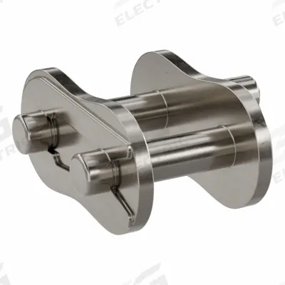 TSUBAKI Attachment Link: For Nickel-Plated Steel Roller Chains, D-1, 40, Single Strand - Attachment Links for ANSI Standard Chains