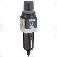 WILKERSON Filter-Regulator: B28 Series, 3/4 in NPT, 235 cfm, 5 micron, 0 psi to 125 psi, Aluminum (MPN B28-06-FL00B). Key specifications — attr109419: WILKERSON; attr109429: Aluminum; attr109463: No; attr109467: Nitrile; attr109468: B28.