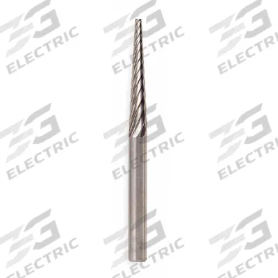 WIDIA METAL REMOVAL Carbide Bur: Ball-Nosed Cone, SL-4, Aluminum Cut, 1/2" x 1 1/8" Head - Aluminum-Cut Ball-Nosed Cone Burs