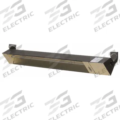 FOSTORIA Outdoor/Indoor Quartz Infrared Heater, Brown, 3000W 240V: 3000W Watt Output - Indoor/Outdoor Suspended Infrared Radiant Electric Ceiling Heaters