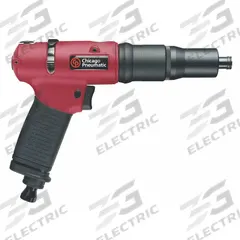 CHICAGO PNEUMATIC Air Screwdriver: 1/4 in, Light Duty, 1,000 RPM, Trigger, Variable Speed, Shut-Off (MPN CP2611). Key specifications — attr1320791: 1/4 in; attr1320794: Trigger; attr1320795: Yes; attr1320833: CHICAGO PNEUMATIC.