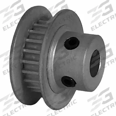 Dayton Timing Pulley: Modified Curvilinear, Fixed, For GT Timing Belt Section - GT Section Fixed-Bore Timing Pulleys with Hub