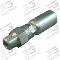 WEATHERHEAD Hydraulic Crimp Fitting: Steel x Steel, Straight, -4 For Hose Dash Size, Swivel, 5 PK (MPN 04E-J04). Key specifications — Fitting Gender: Male x Genderless; Fitting Connection Type: NPTF x Crimp; Thread Size: 1/4"-18; For Hose Dash Size: -4; Brand: WEATHERHEAD.