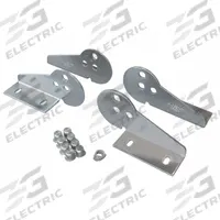 KABELSCHLEPP Mounting Bracket Set: 7.9 in, Fixed End/Moving End (MPN S1250 MB4). Key specifications — Length: 7.9 in; Accessory Material: Steel; Accessory Width: 2.2 in; Mounting Brackets Included: Yes; Mounting Bracket Type: Fixed End; Outside Height: 3.7 in; Outside Width: 2.2 in; Series: S/SX.