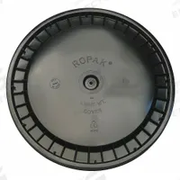 APPROVED VENDOR Pail Lid: Snap-On, 12 1/4 in Overall Dia, Black, Plastic, FDA Compliant (MPN ROP2100CVR-SN-BK). Key specifications — attr1265148: Not Rated; attr1188872: APPROVED VENDOR; attr1265149: Not Rated; attr1188855: 49EN64; attr1188854: Plastic; attr1188856: ROP2150R-M.