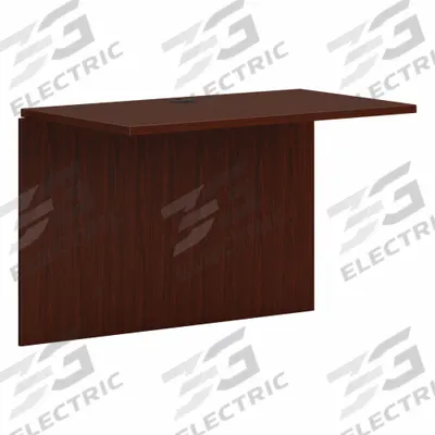 HON Desk Bridge: Laminate, Mahogany, 42 in Overall Wd, 29 in Overall Ht - Desk Returns