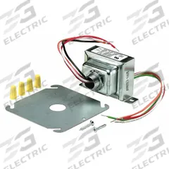 ROBERTSHAW Class 2 Transformer: 48 VA Power Rating, 120V AC/208V AC/240V AC, 12V AC/24V AC/2.5V AC (MPN 620-402). Key specifications — Brand: ROBERTSHAW; Connection - Primary: Wire Lead; Connection - Secondary: Wire Lead; Input Voltage: 240V AC; Mounting: Foot; Output Voltage: 2.5V AC.