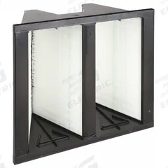 GRAINGER V-Bank Air Filter: 20 in x 24 in x 12 in, Fiberglass, Single Header, 2 Vs, MERV 14 (MPN 4DKY4). Key specifications — Brand: GRAINGER; Frame or Header Material: Plastic; Media Material: Fiberglass; Filters Out: Insecticide Dust.