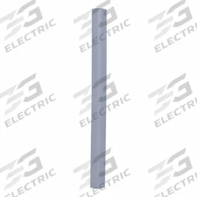 APPROVED VENDOR Corner Guard: PVC, Gray, For 90° Angle, 3 in Leg Wd, 4 ft Overall Ht - PVC Screw-In Corner Guards
