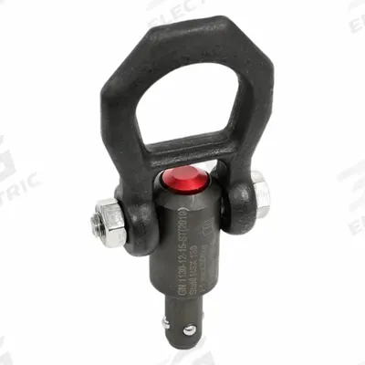 JW WINCO Quick-Release Hoist Ring: Steel, 787 lbf Load Limit, 12 mm Pin Dia - Quick-Release Pivot-Only Hoist Rings
