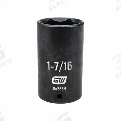 GEARWRENCH General Purpose Impact Sockets: 1/2 in Drive Size, SAE, 1 7/16 in Socket Size - 1/2" Drive Impact Sockets