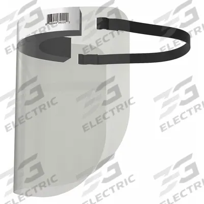 PIP GLOBAL SAFETY Face Shield: Anti-Fog, Dielectric/Reusable, Polyester, Clear - Pre-Assembled Disposable Full Face Shields