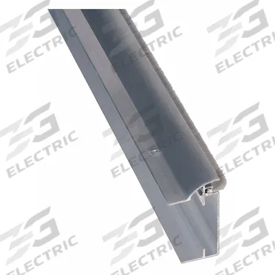 NATIONAL GUARD Door Weatherstripping: Brush, Screw-In Mounting, Nylon, 4 ft Overall Lg - Adjustable Screw-Mount Door Perimeter Seals