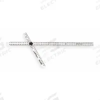 JOHNSON LEVEL Drywall T-Square: 22 in Base Lg, 22 in, 48 in x 2 in, Continuous Scribing Notches, SAE (MPN ADS48). Key specifications — attr936133: Printed; attr936134: 1/16 in; attr934763: JOHNSON LEVEL; attr984589: Inch; attr984960: Aluminum.