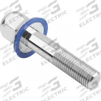 Hygienic Hex Head Bolt w/Washer: Stainless Steel, Partially Threaded, M12, 30 mm Min Thread Lg (MPN K1647.1112X70). Key specifications — Brand: KIPP; Washer Type: FDA-Approved Pre-Mounted Sealing.
