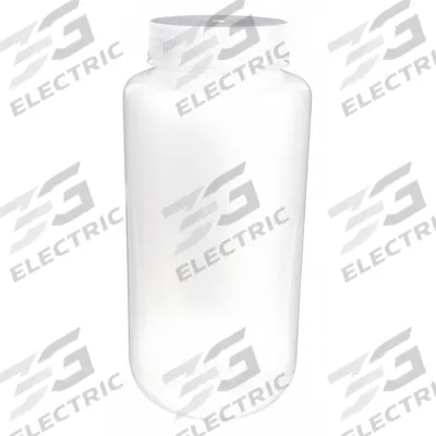 APPROVED VENDOR Reagent Bottle: Polypropylene, 1 L, 32 fl oz, Closure Included, Colorless - Polypropylene Wide Mouth Round Lab Bottles