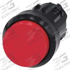 SIEMENS Extended Push Button: Red, 22 mm Mounting Size, Non-Metallic, Momentary (MPN 3SU1000-0BB20-0AA0). Key specifications — Brand: SIEMENS; Action: Momentary; Series: 3SU; Push Button Material Type: Non-Metallic.