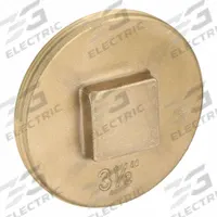 OATEY Plug: Plug, 3 1/2 in Fitting Pipe Size, NPT Threaded, Brass, 10 psi, Square Drive (MPN 42373). Key specifications — attr1362624: 10 psi.