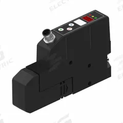 PIAB Multistage Ejector: MFE, 1/4 in G, 1/2 in G, 101.5 psi Max Supply Pressure, PNP Output, 2.5 mm (MPN MFE.300H.AC1). Key specifications — attr950091: Silencer; attr123938: MFE.300H.AC1; attr123959: Normally Closed Vacuum and Blowoff; attr123962: PNP Output; attr1047096: 2.5 mm; attr1047097: 5-Pole M12 Male.
