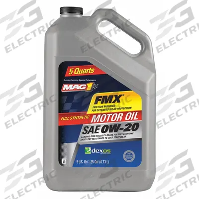 MAG 1 Engine Oil: Synthetic, Biodegradable, 5 qt Size, Bottle, 0W-20 - Gasoline Engine Oil