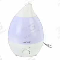 Portable Humidifier: Ultrasonic, 2 gal Daily Humidification Output, Cool, Tabletop Housing, Pour-In (MPN AUV20AWHT). Key specifications — Brand: AIRCARE.