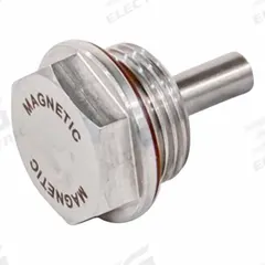 JW WINCO Threaded Plug: with Alnico Magnet, Stainless Steel, Fluorine Rubber Seal, Type G (MPN 738.5-26-G1/2). Key specifications — attr1303757: Stainless Steel; attr1303744: JW WINCO; attr1303756: Alnico; attr1303766: 1/2 in; attr1303767: Type G; attr1303762: Fluorine Rubber.