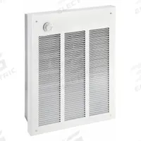 DAYTON Recessed Electric Wall-Mount Heater: 1500 W/2000 W, 208/240V AC, Single Phase, White (MPN 3END2). Key specifications — Grille Color: White; Programming Capability: Non-Programmable; Wattage Output: 1500 W/2000 W; Voltage, Phase: 208/240V AC, 1-phase; Rough-In Dimensions - H x W x D: 18-1/4 in x 14-5/8 in x 3-7/8 in; Nominal Voltage - HVAC: 208V AC; Brand: DAYTON; Phase: Single.
