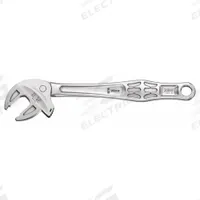 WERA Adjustable Wrench: Steel, Satin Chrome, 10 3/32 in Overall Lg, 15/16 in Jaw Capacity (MPN 05020104001). Key specifications — attr309359: Satin Chrome; attr324924: WERA; attr309358: Steel.