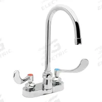 ZURN Gooseneck Kitchen/Bathroom Faucet: AquaSpec®, Brass, Chrome Finish, 2.2 gpm Flow Rate, NPSM (MPN Z812B4-XL-FC). Key specifications — Includes: Mounting Hardware; Brand: ZURN; Series: AquaSpec®.