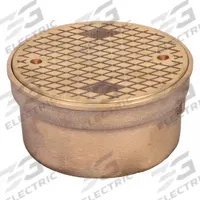JAY R. SMITH MFG. CO Floor Cleanout: 6 in Overall Dia, 3 1/2 in Overall Ht, Bronze, Bronze, Bronze (MPN 4890C04PB). Key specifications — Color: Bronze; Resistance Properties: Corrosion-Resistant; Brand: JAY R. SMITH MFG. CO; Finish: Bronze; Includes: Cleanout Body and Cover.