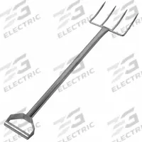 SANI-LAV Standard Fork: 4 Tines, 12 in Tine Lg, 35 1/2 in Handle Lg, FDA Compliant, NSF Certified (MPN 2074). Key specifications — attr921171: Yes; attr914397: SANI-LAV; attr914400: Yes; attr914402: D Handle.