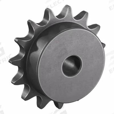 TRITAN Sprocket: One-Sided Hub, For Single Strands, 50, 15 Teeth, 3.006 in Pitch Dia - Size 50 Plain-Bore Roller Chain Sprockets