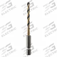 DEWALT Hex Shank Drill Bit: 9/64", 135° Split Point, Black & Gold HSS, Impact Rated (MPN DWA5009). Key specifications — attr1234973: Impact Rated; attr1234966: DEWALT; attr1234978: 0.1406.