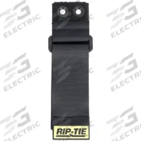 RIP-TIE Hook-and-Loop Cinch Strap: 16 in Lg, 4.00 in, 2 in Wd, 90 lb Tensile Strength, Black (MPN O-16-G1P-BK). Key specifications — Color: Black; Brand: RIP-TIE; Includes: Brass Grommets; Max. Bundle Dia.: 4.00 in.