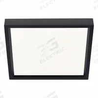 Square Downlight: 4 in Dia, Black, 5/8 in Ht, 650 lm, 3500K, 10 W, 120 to 277V AC (MPN S4S835K7BKZ10U). Key specifications — Color Temperature: 3500K; Housing Finish: Matte; Lighting Technology: LED; Fixture Shape: Square; Voltage: 120 to 277V AC; Emergency Battery Backup: No; Fixture Type: Vanity; Brand: LIGHTOLIER.