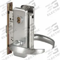 BEST Door Lockset: Classroom Lever Locksets, Chrome, ADA Compliant, Interchangeable Core (MPN 45H7R14J626LH). Key specifications — Ligature Resistance: Not Ligature-Resistant; Brand: BEST; Lockset Function ANSI Code: F05; Visual Indicator Message: No Message; Lockset Style: 40H Escutcheon; ADA Compliant: Yes; Finish: Satin Chromium-Plated : Stainless Steel.