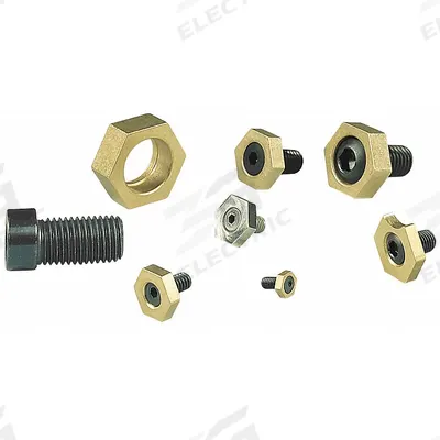 MITEE-BITE PRODUCTS INC Fixture Clamp: Brass, Smooth Face, 3/8"-16 Bolt - Hex-Edge Fixture Clamps
