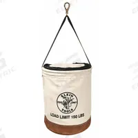 KLEIN TOOLS Bucket Bag: 17 in H, Off-White, Canvas, 1 Pockets, Zipper, Single Handle With Snap Hook (MPN 5104CLR17). Key specifications — attr1118525: KLEIN TOOLS; attr1125037: Off-White; attr1118507: Single Handle With Snap Hook; attr1125041: Canvas; attr1203718: Yes.