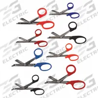 EMI EMT Shear: EMS Shear, Stainless Steel, Angled/Rounded, Plastic, 7 1/4 in Overall Lg, Reusable (MPN 1095 BLACK). Key specifications — Disposability: Reusable; Product Type: EMS Shear; Color: Black; Blade Material: Stainless Steel; Handle Material: Plastic; Brand: EMI; Blade End Type: Angled.