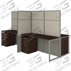 BUSH BUSINESS FURNITURE Modular Cubicle Workstation: 66 in Overall Ht, 119 in Overall Wd, Cherry (MPN EODH66SMR-03K). Key specifications — Brand: BUSH BUSINESS FURNITURE; Office Cubicle Color: Cherry.