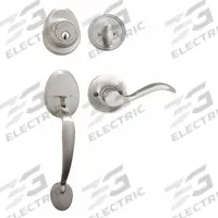 MASTER LOCK Door Lockset: Office Lever Locksets, Nickel (MPN HDLWLLH0615KA4). Key specifications — attr1024149: Not Ligature-Resistant; attr1011488: MASTER LOCK; attr1011524: No Message; attr1011506: Wave; attr1011485: No; attr1059461: Satin Nickel-Plated, Clear Coated : Steel.