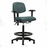 Ergonomic Chair: Vinyl, Arms Included, Ht Range 25 in to 34 1/2 in, 18 1/2 in Seat Wd, 17 in Seat Dp (MPN BR-VHBCH-RG-T0-A1-BF-RG-8546). Key specifications — Foot Support: Yes; Back Tilt Backward: 13.5°; Back Tilt Forward: 10.5°; Base Material: Nylon; Brand: APPROVED VENDOR; Product Type: Ergonomic Chair; ESD-Safe: Not ESD Safe.