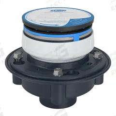 ZURN Floor Drain: 8 1/4 in Overall Dia, 6 in Grate Size, 4 in Nominal Pipe Size, Solvent Weld, ABS (MPN EZ1-AB3-R6). Key specifications — Color: Bronze; Connection Type: Solvent Weld; Brand: ZURN.
