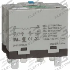SCHNEIDER Enclosed Power Relay: Socket Mounted, 25 A Current Rating, 12V DC, DPST-NO, M Socket (MPN 725BXXBM4L-12D). Key specifications — Brand: SCHNEIDER; Base Type: Square; Mounting Style: Plug-In; Electrical Connection: Quick-Connect; Manufacturer Part Number: 725BXXBM4L-12D; Operating Current: 25 A at 277V AC (Resistive Load); Series: Harmony™ 725 Power Series.