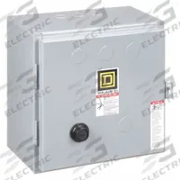 SQUARE D Magnetic Motor Starter: Reversing, 3 Poles, NEMA Size 1, 27 A, 120V AC Coil (MPN 8736SCG8V02S). Key specifications — Brand: SQUARE D; Coil Voltage: 110/120V AC; Phase: Three; Operator: None; Terminal Connection Type: Screw Clamp Terminals; Includes Pilot Light: No; Operator Controls: None; Auxiliary Contacts Included: No Auxiliary Contacts Included.