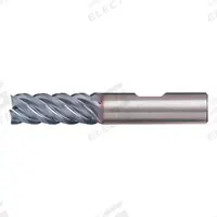 CLEVELAND Square End Mill: Carbide, 5 Flute, 5/8" Mill Dia, 2-1/2" LOC, 5" OAL (MPN C60446)